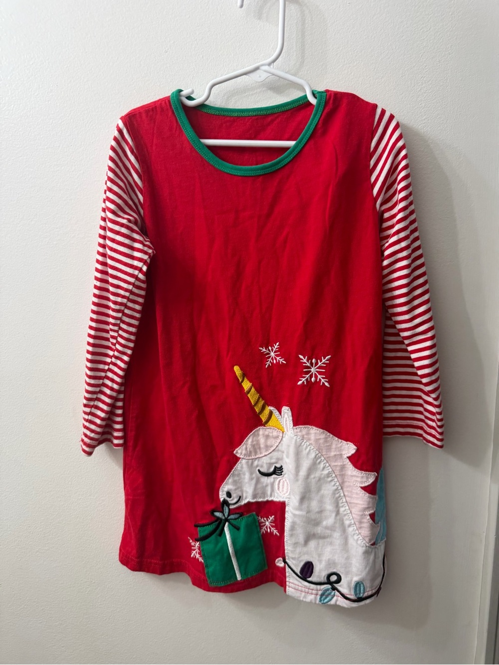 Red Unicorn Holiday dress